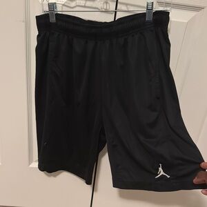 Jordan Black Athletic Shorts with Jumpman Logo